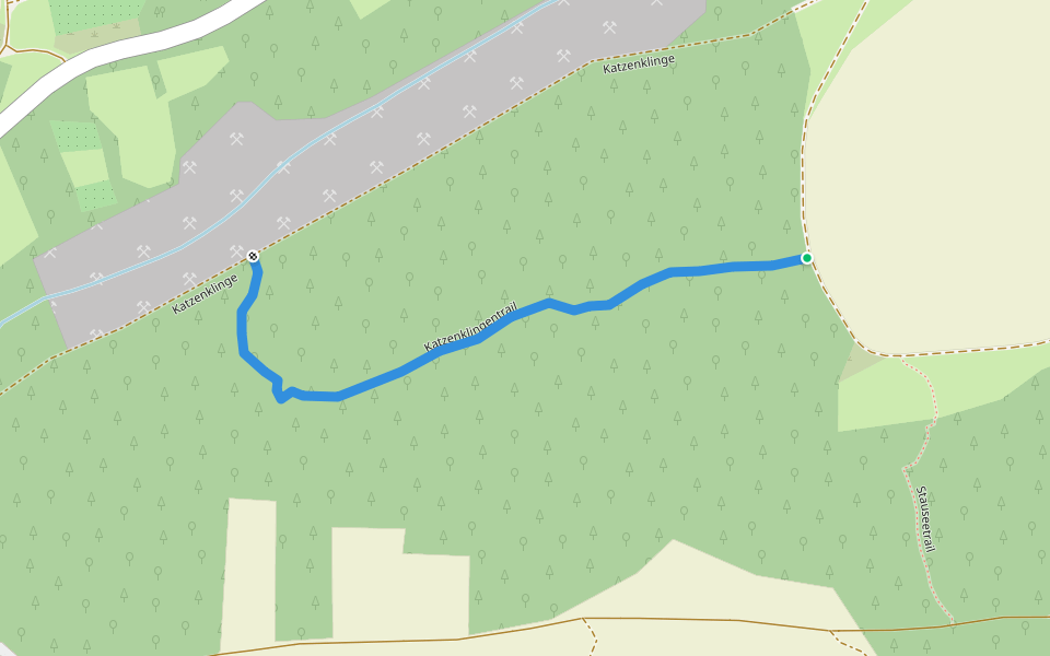 Katzenklingentrail walking route map in Mulfingen
