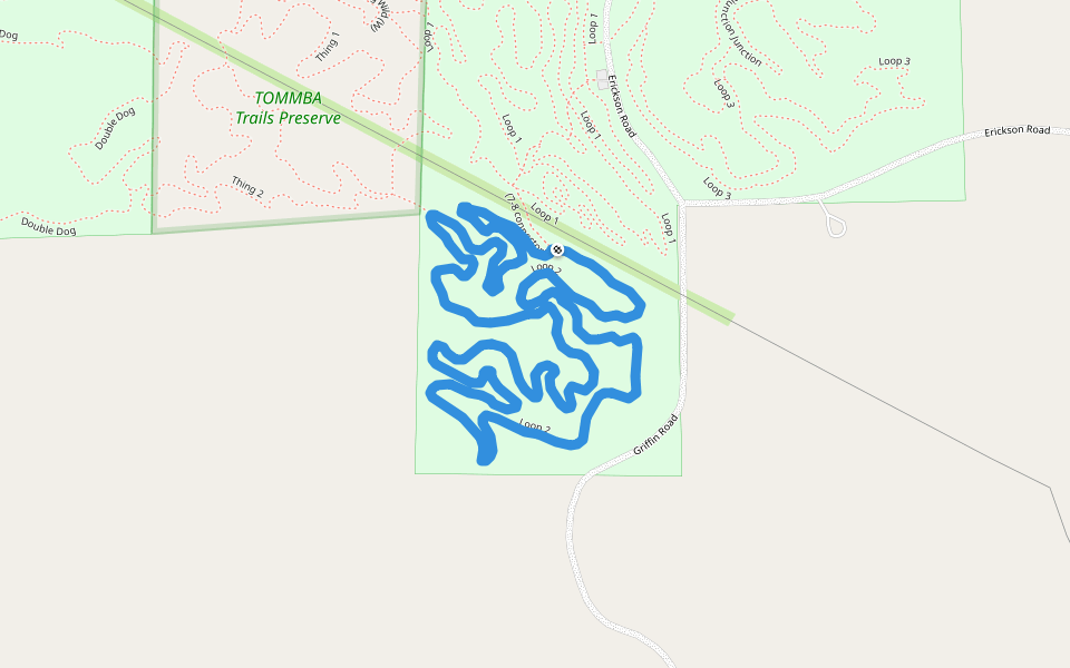 Loop 2 walking route map in Boyne City