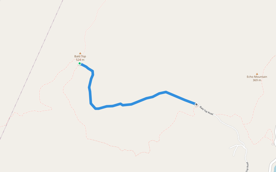 Ackerman Trail walking route map in Fairlee
