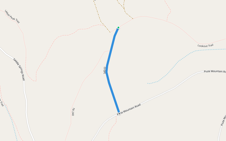 34E43 walking route map in Weldon