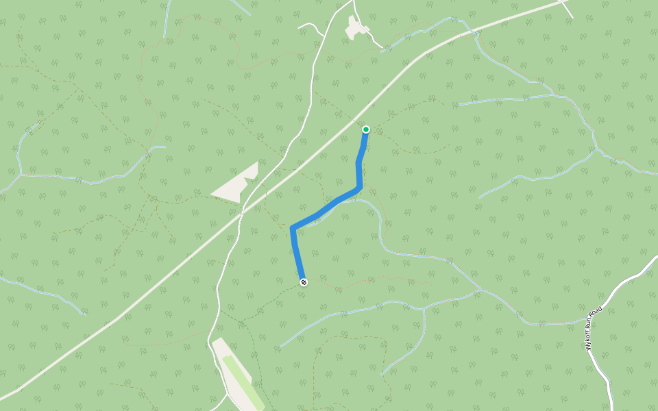 Foley Trail walking route map in Driftwood