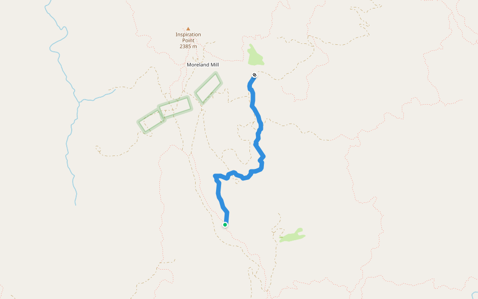 Mack Meadow TR 44 walking route map in Weldon