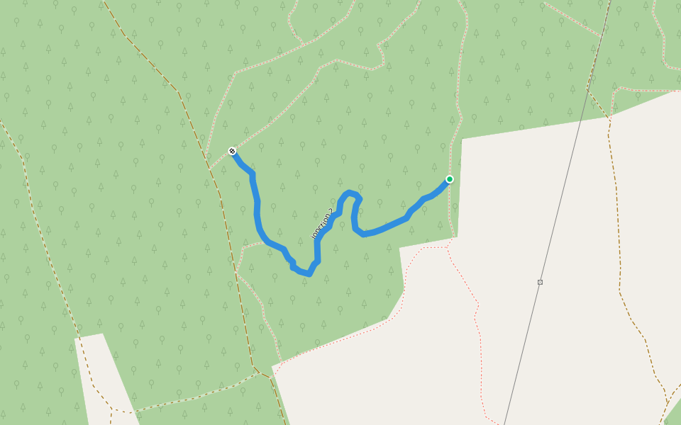 jonction 2 walking route map in Vestric-et-Candiac