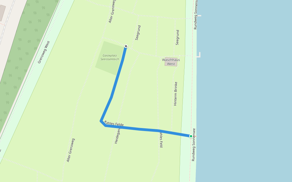 Kahles Felde walking route map in Burgdorf