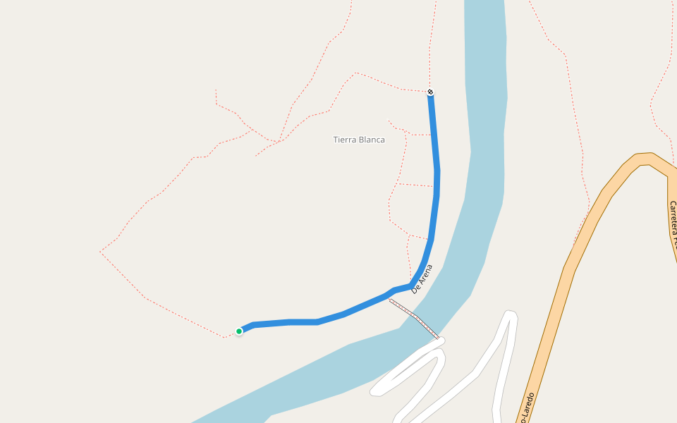 De Arena walking route map in Xaltipa