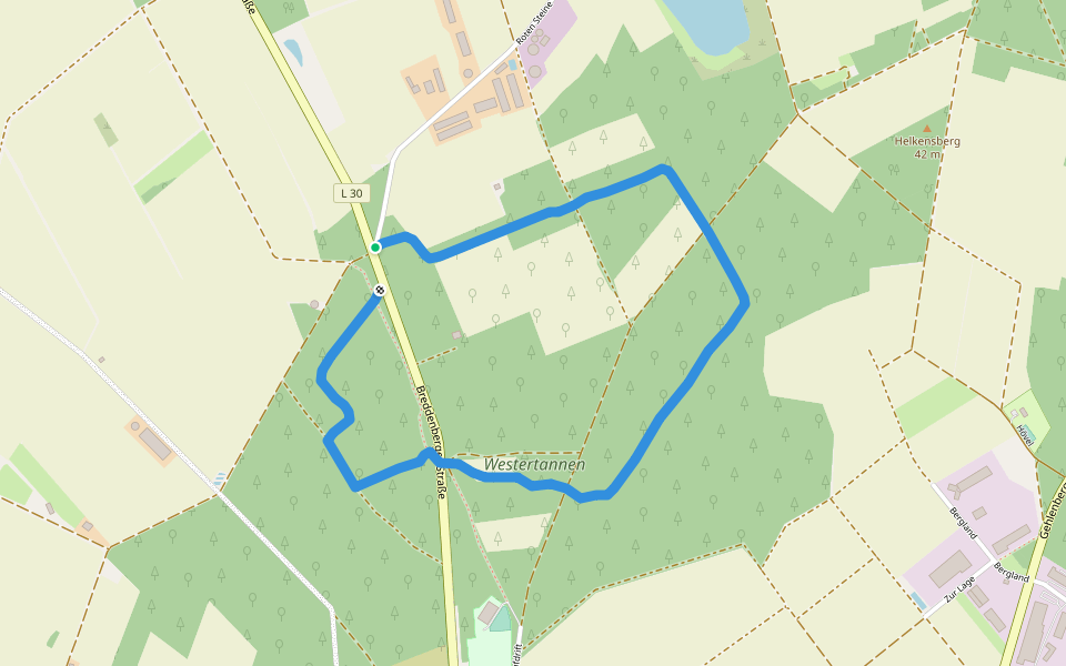 Wald-Sport-Pfad walking route map in Lorup
