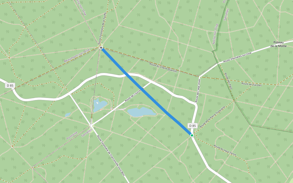 Route du Ringuet walking route map in Saint-Martin-du-Tertre