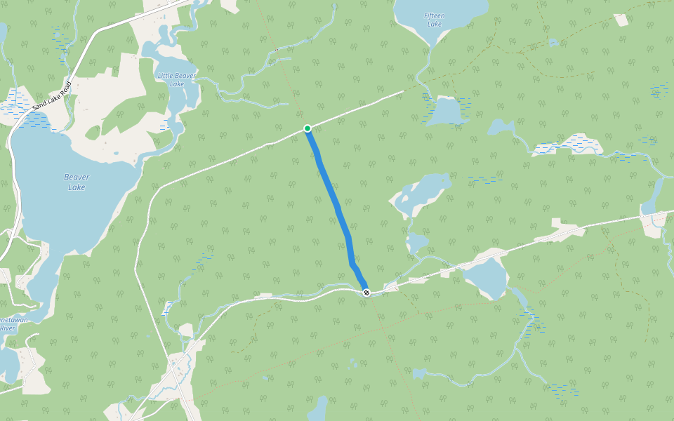 Stone Fence Trail walking route map in Kearney