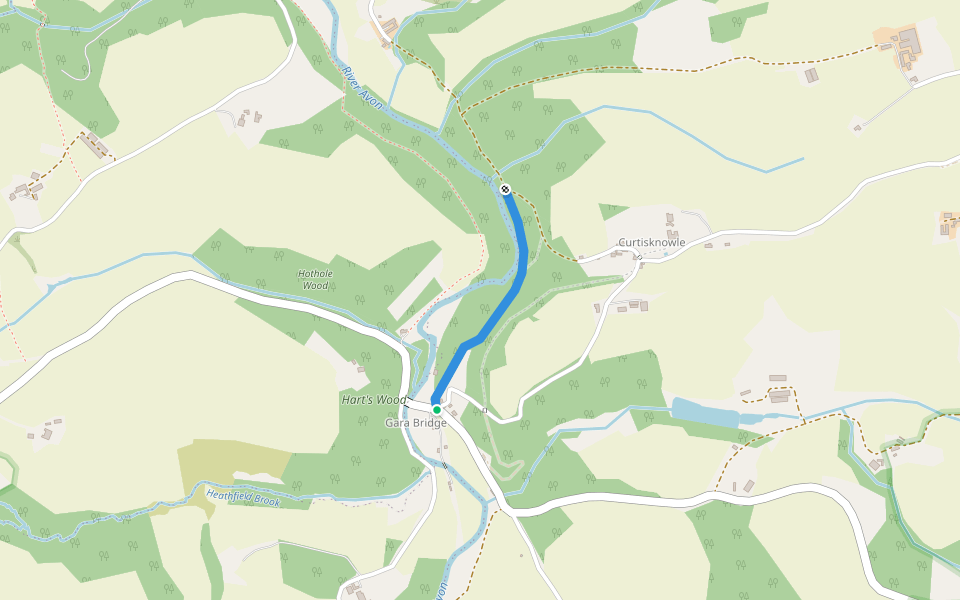 Miller's Path walking route map in Gara Bridge