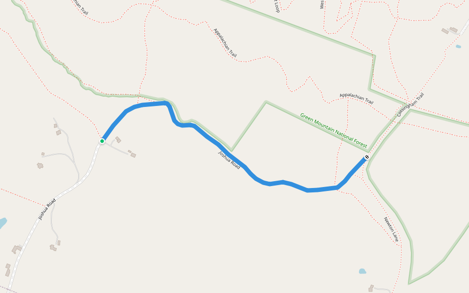 Joshua Road walking route map in Norwich