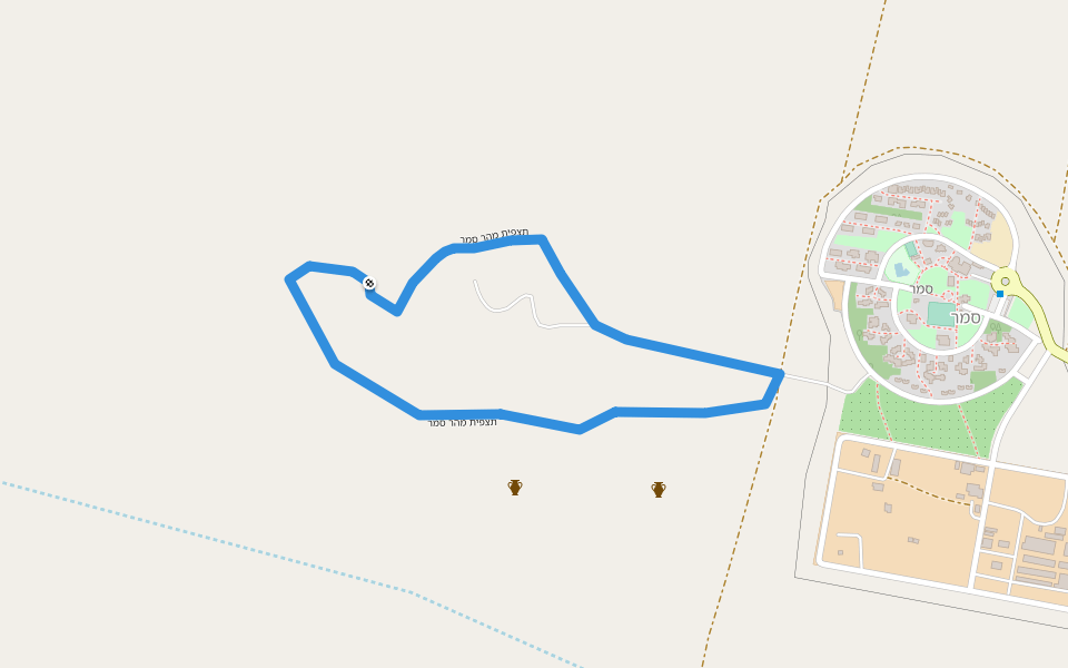 תצפית מהר סמר walking route map in Samar
