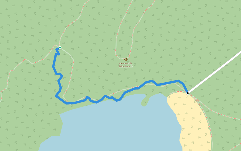 Snowshoe Trail walking route map in Hopewell Junction