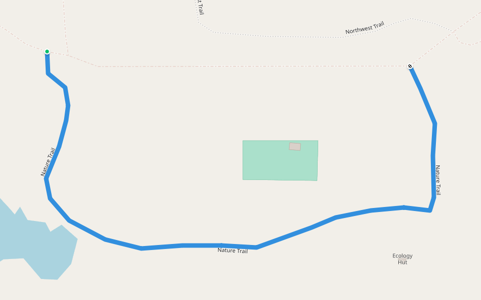 Nature Trail walking route map in Cleveland