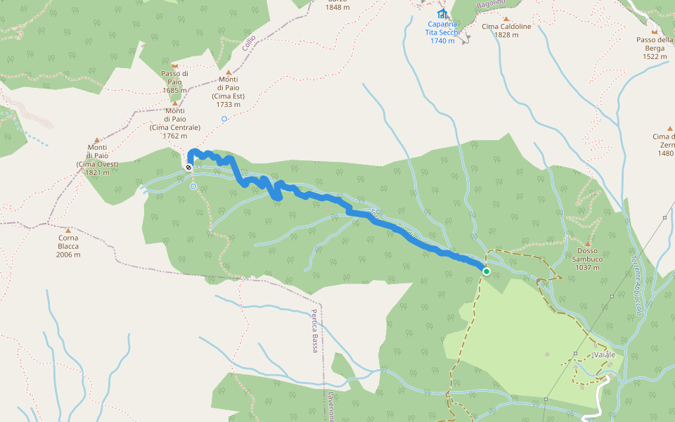 Sentiero per il Casinello di Paio Alto