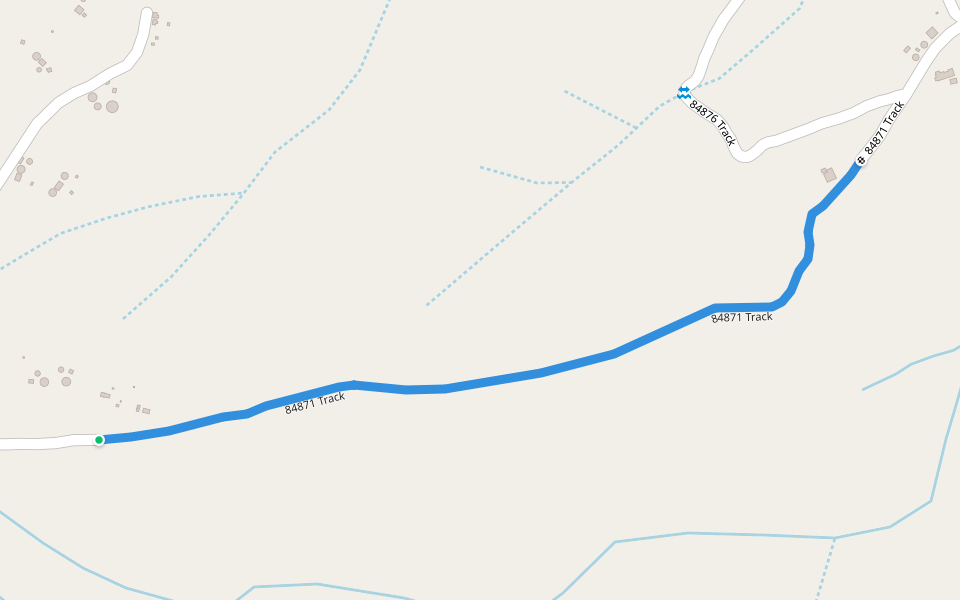 84871 Track walking route map in Cele