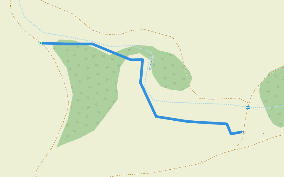 שביל ישראל - מקטע 26 walking route map in Ahuzam