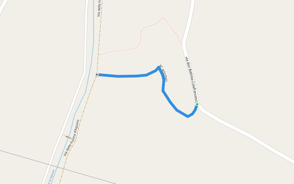 XC AQUINO walking route map in Aquino