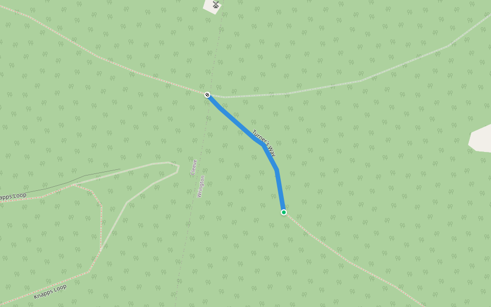 Turner's Way walking route map in Backwell
