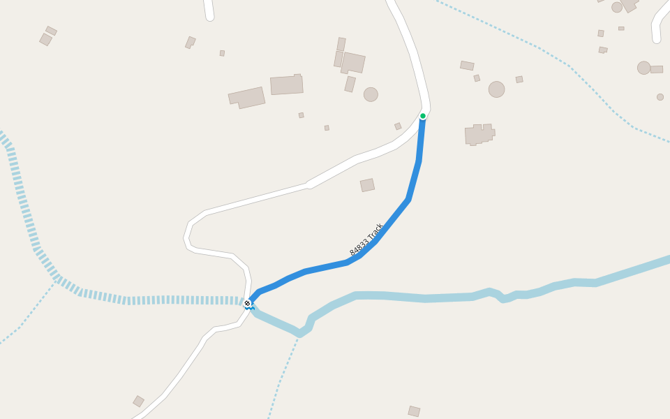 84833 Track walking route map in Cele