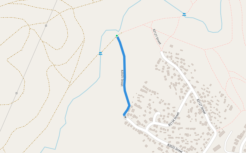 82025 Street walking route map in Ethekwini