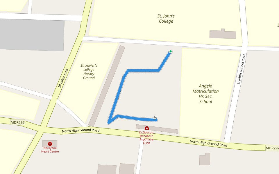 mypath walking route map in Tirunelveli