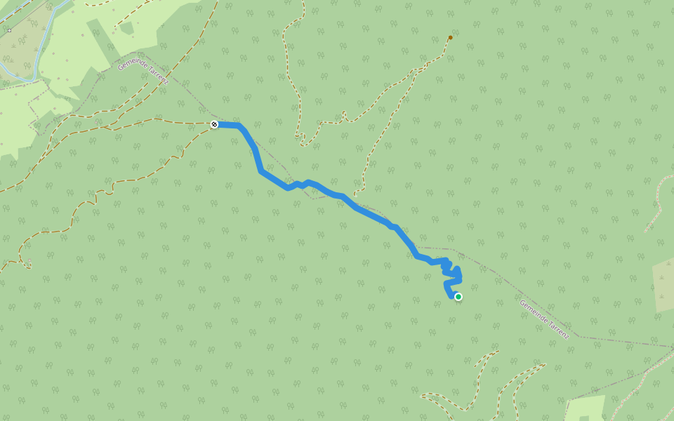 Keiltalsteig walking route map in Tarrenz