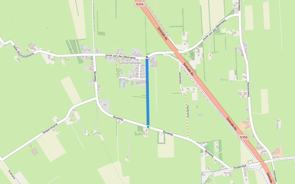 Poelsleane walking route map in Sumar