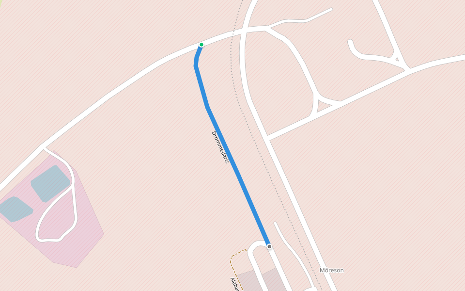 Drommedaris walking route map in Saldanha