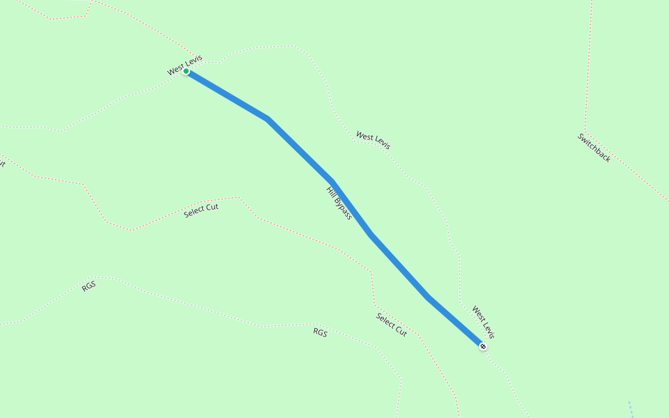 Hill Bypass walking route map in Neillsville
