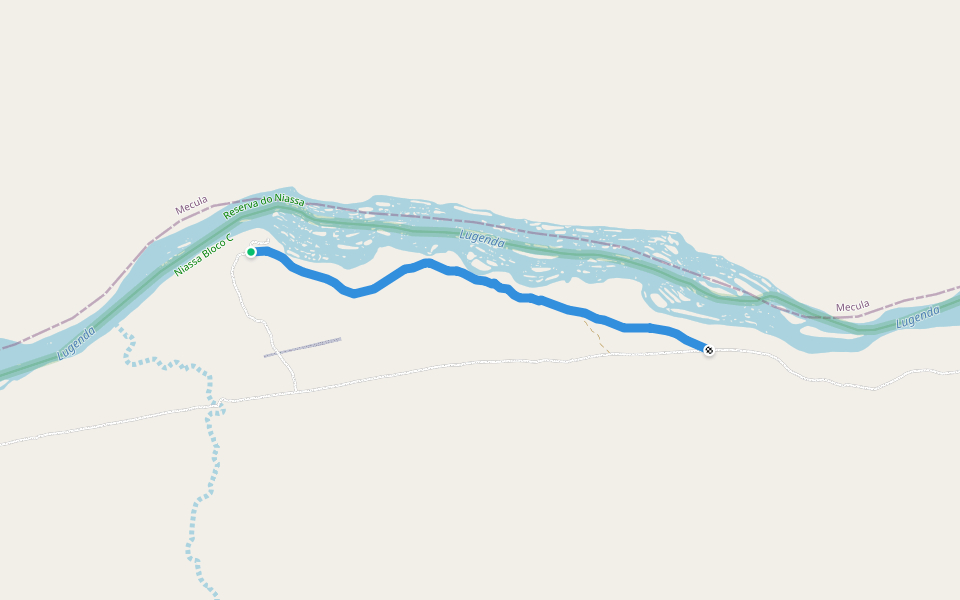 Foot Path walking route map in Macanhola