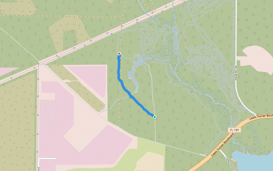 Timber Lake Trail walking route map in Fort Walton Beach