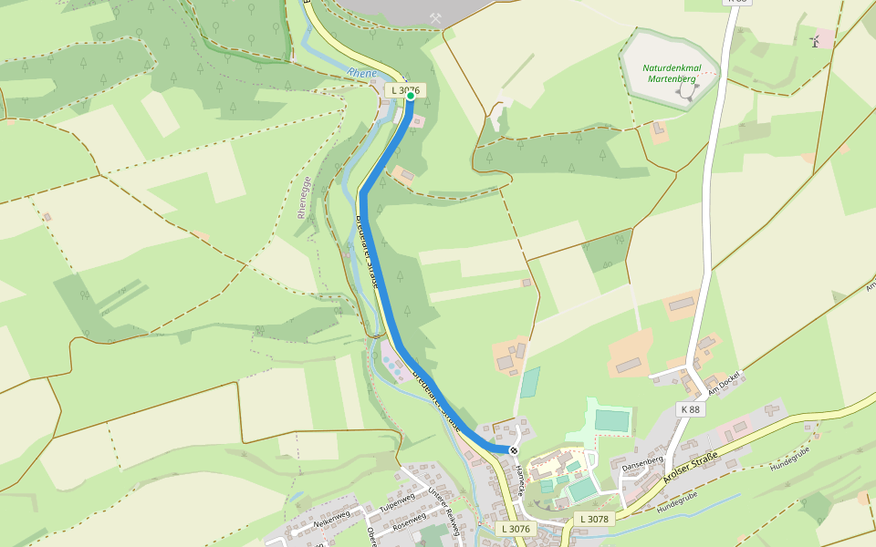 Knappenpfad walking route map in Diemelsee
