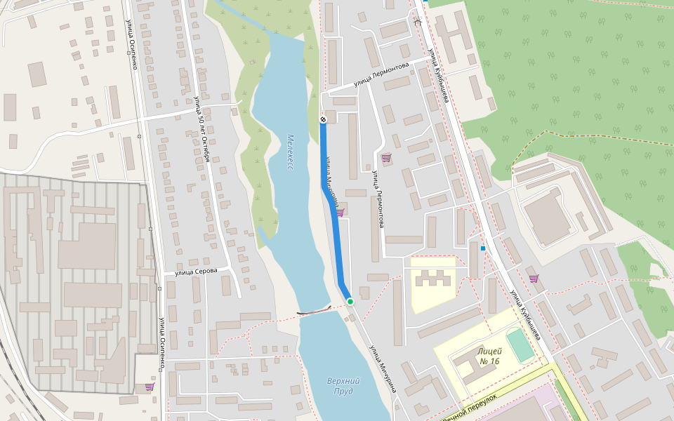 улица Мичурина walking route map in Dimitrovgrad