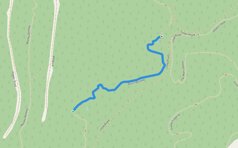 Dun'n'Dusted walking route map in Eskdale