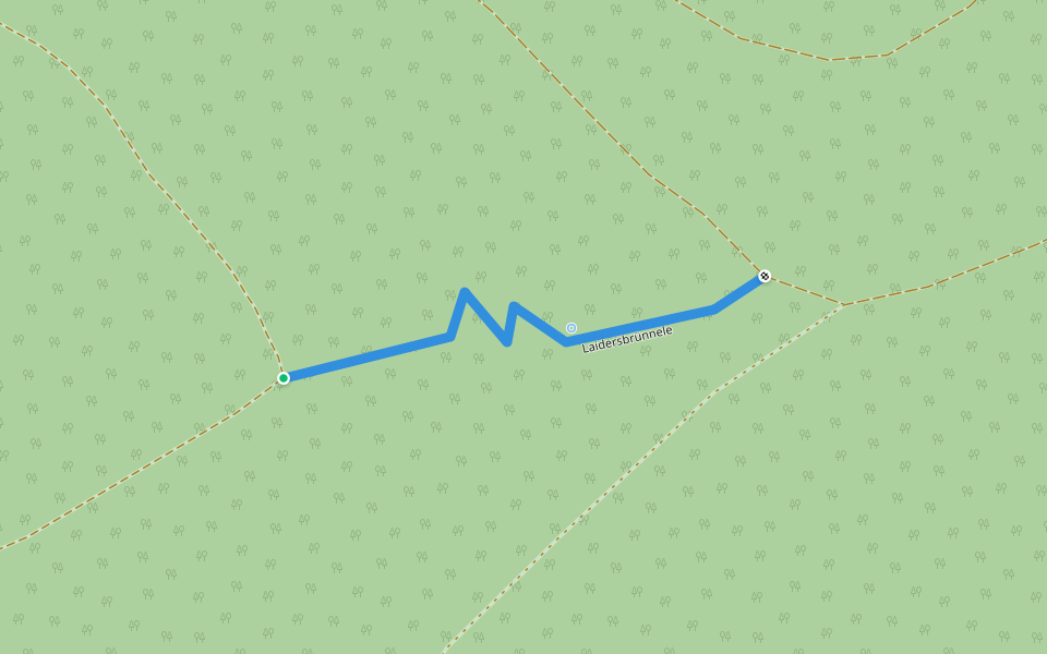 Laidersbrünnele walking route map in Tuttlingen