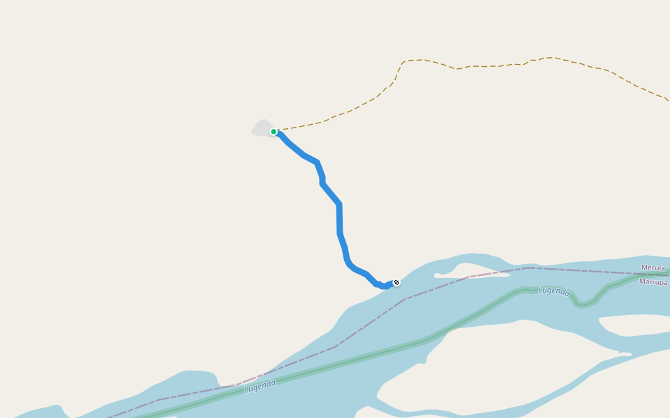 Foot Path walking route map in Nkuti Village