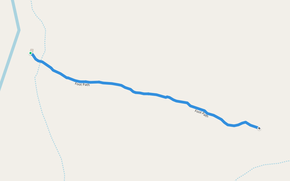 Foot Path walking route map in Macanhola