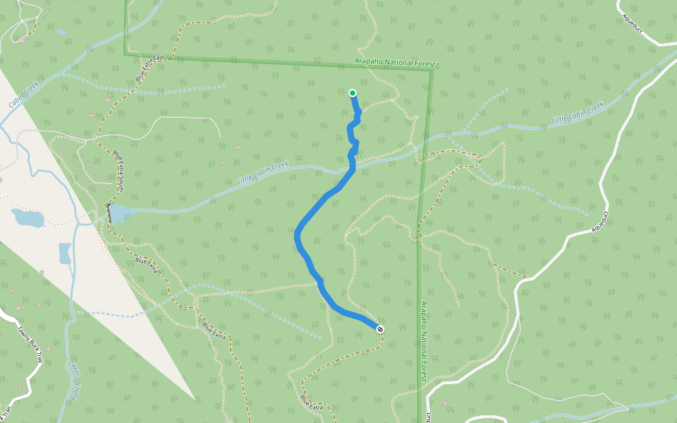 Blue Extra walking route map in Nederland