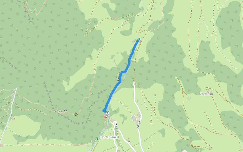 Blaiksteig walking route map in Alpbach