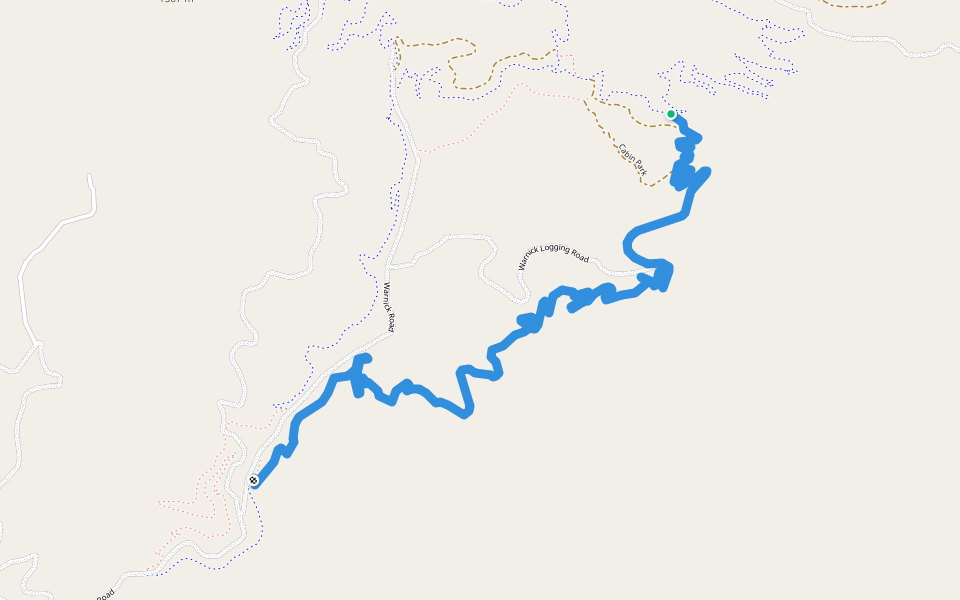 PLT walking route map in Potlatch
