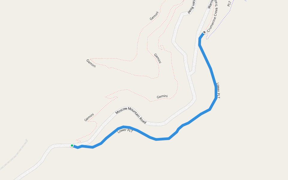 Lower PLT walking route map in Moscow