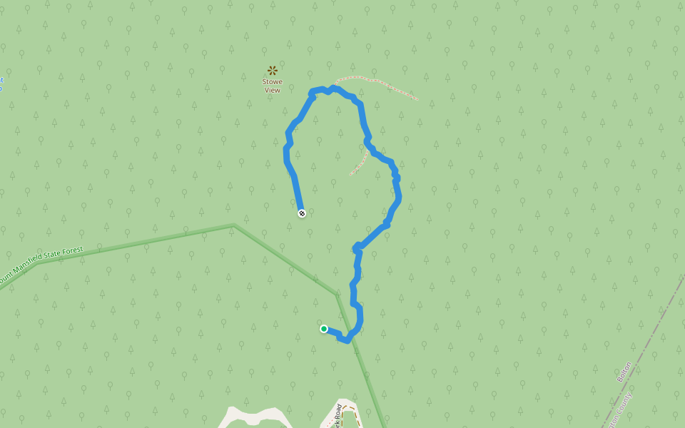 Paradise Pass walking route map in Richmond