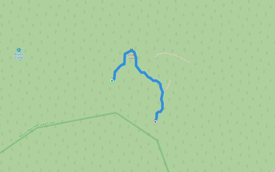 Stowe View walking route map in Richmond