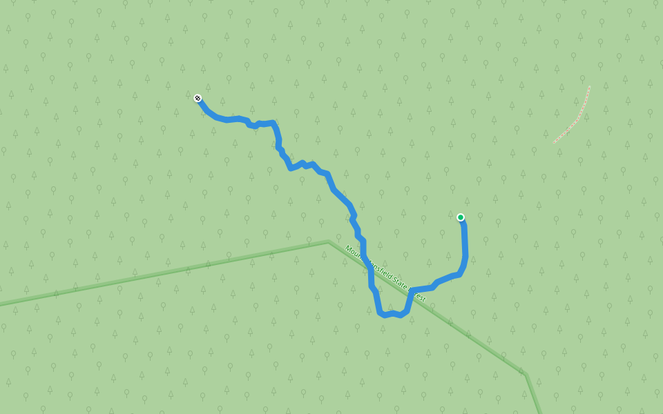Moose Glen walking route map in Richmond
