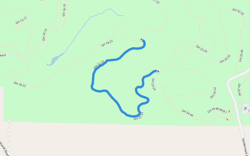 GH 22-23 walking route map in Bellaire