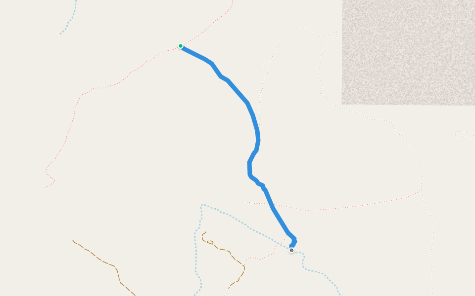 Herders and tourist path walking route map in Djanet