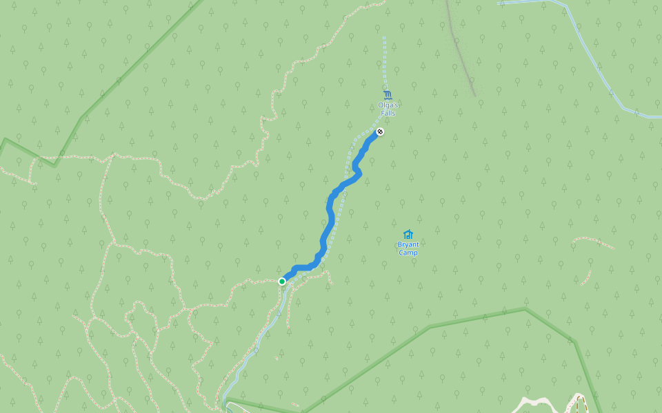 George's Gorge walking route map in Richmond