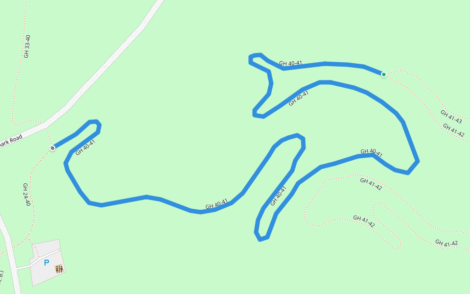 GH 40-41 walking route map in Bellaire
