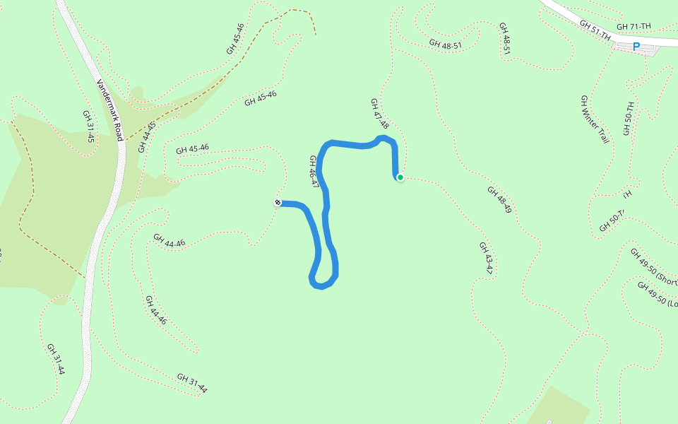 GH 46-47 walking route map in Bellaire
