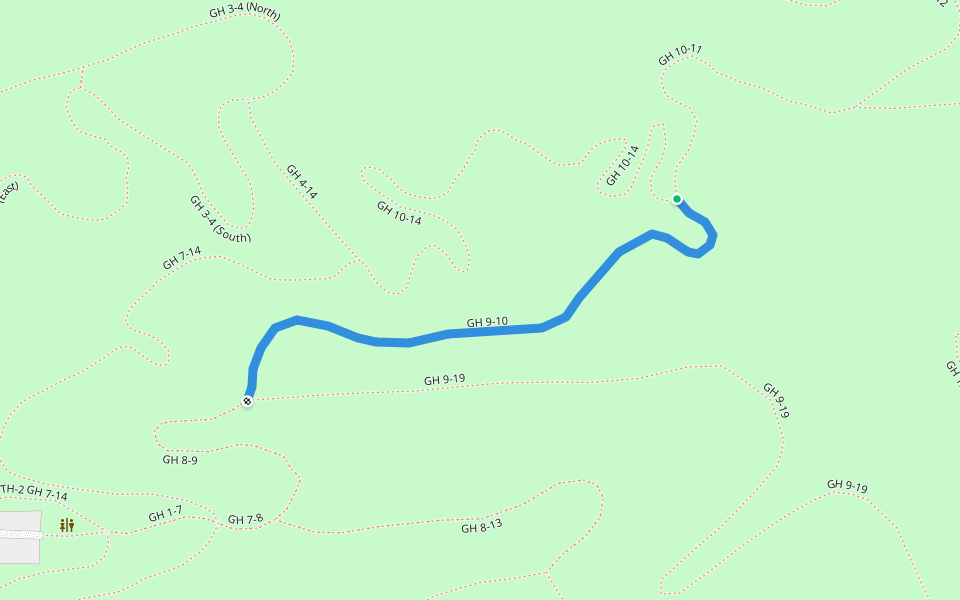 GH 9-10 walking route map in Bellaire